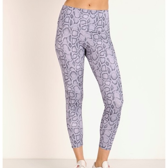 Onzie Pants - Onzie lavender purple high rise cobra snakeskin leggings XS